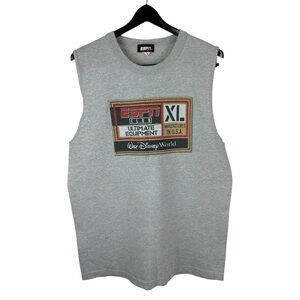 Vintage Y2K ESPN X Walt Disney World Sport Tank Top Shirt Size L